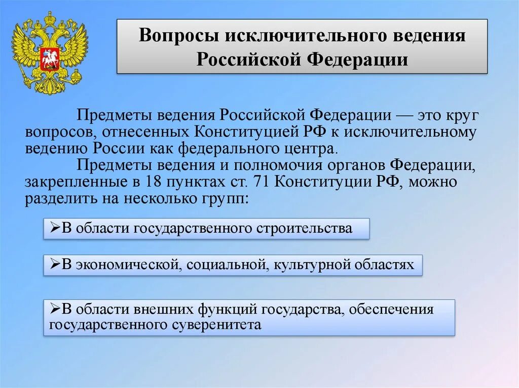 Учреждения и организации субъектов рф. Предметы ведения субъектов Федерации по Конституции РФ. Предметы исключительного ведения Республики РФ таблица. Предметы исключительного ведения РФ. Предметы иселючительного ведеич ры.