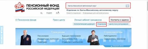 Пенсионный фонд их номер