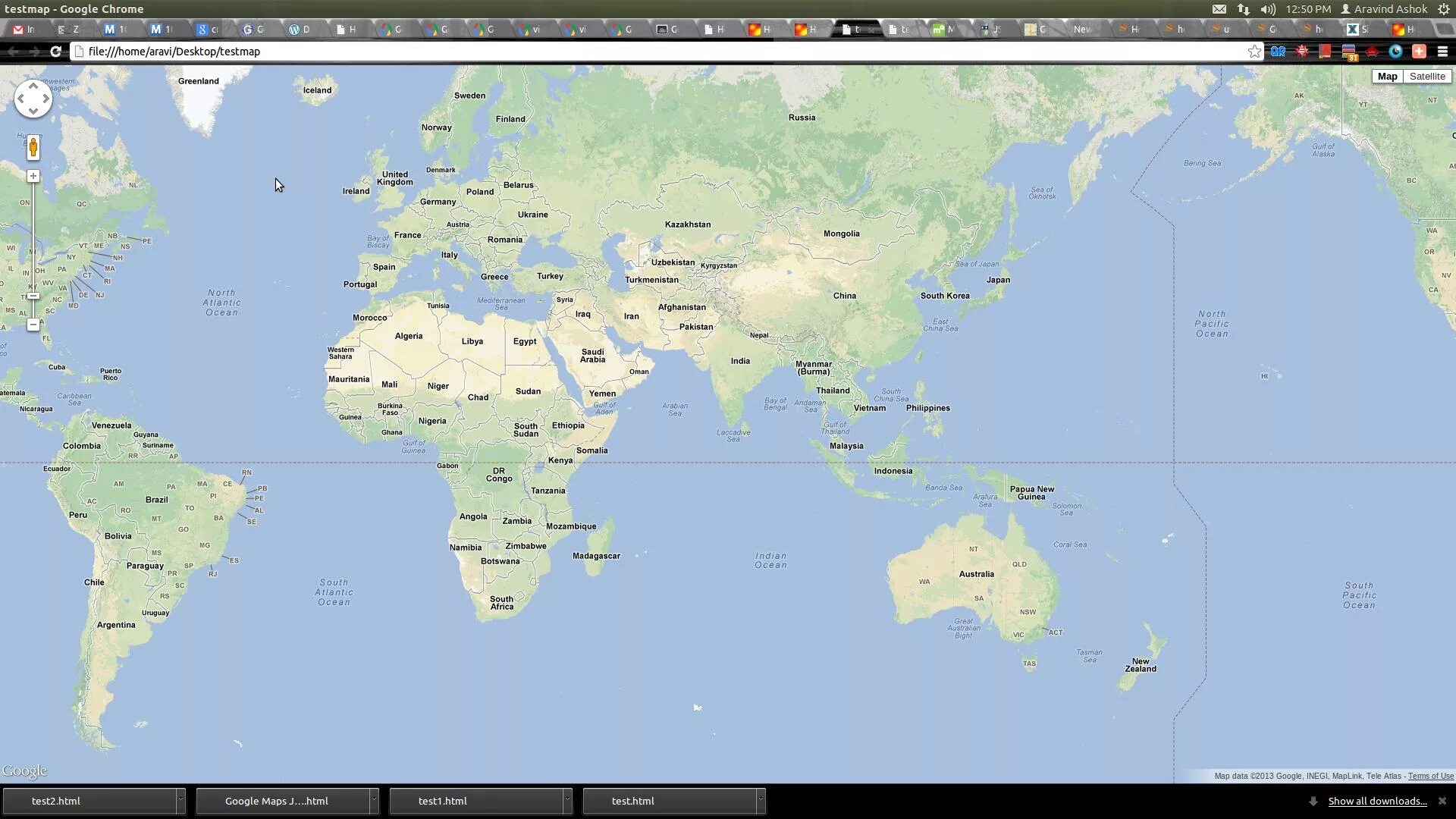 Chrome maps