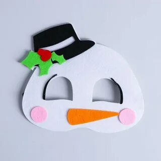 Маска снеговик