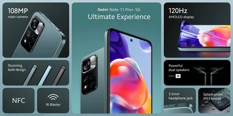 Смартфон Xiaomi Redmi Note 11 Pro+ 5G MediaTek Dimensity 920: характеристик...