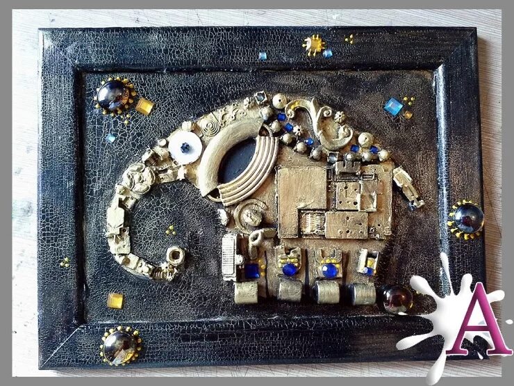 Стимпанк панно. Ассамбляж (искусство). Ассомбляж. Объемный коллаж. Ассамбляж (искусство).