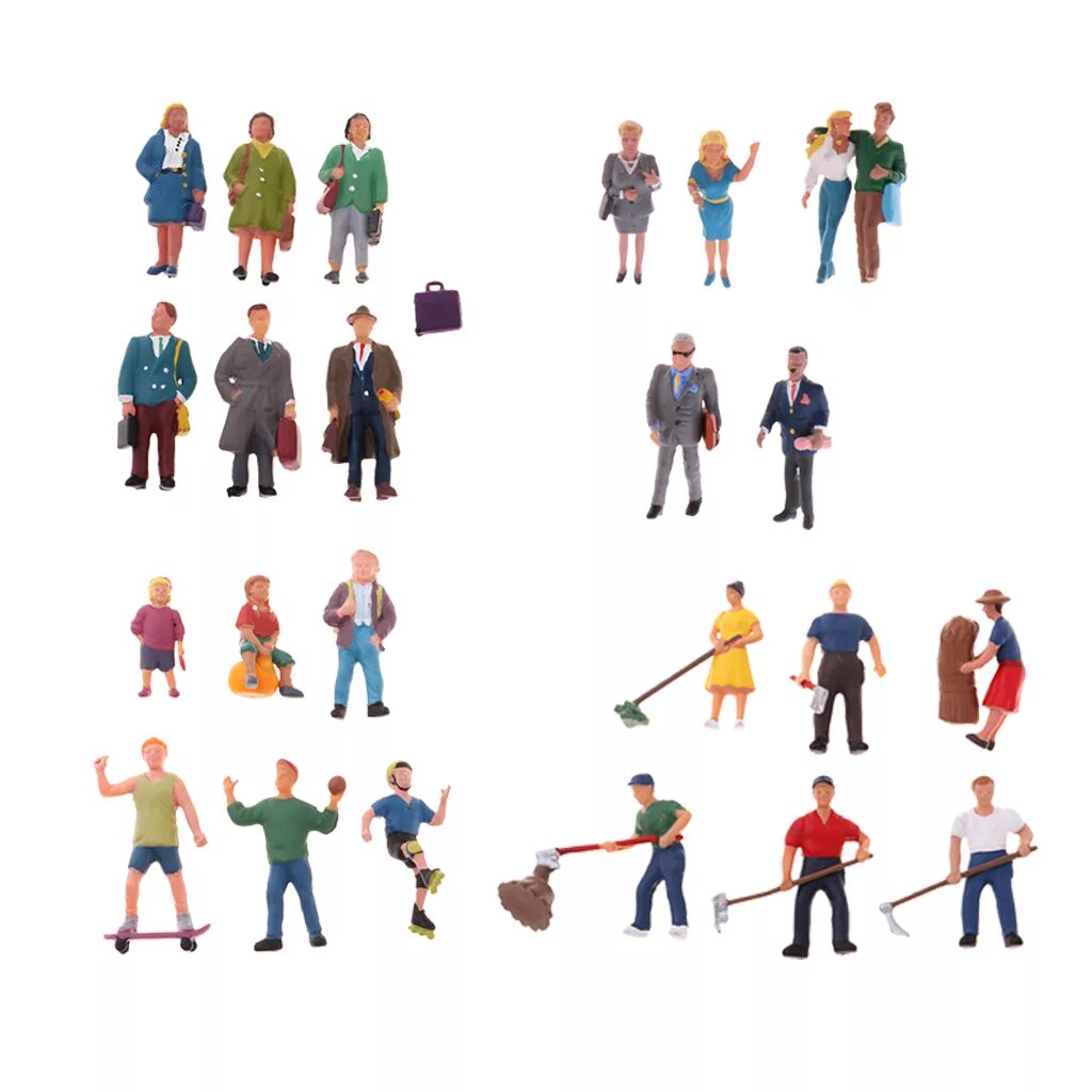 Набор фигурок людей. Игрушечные фигурки людей. Человек для масштаба. Мини фигурки людей. Набор игрушечных человечков.