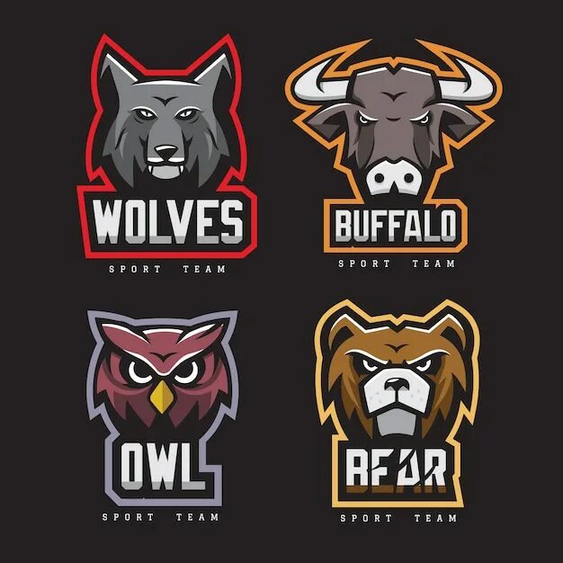 Красивые логотипы команд. Тигр логотип. Логотипы игровых команд. Авы для клана. Волк маскот лого.