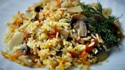 Плов с овощами и мясом