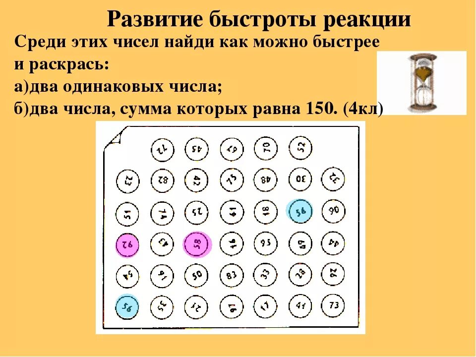 Реакция внимания. Задания на быстроту реакции. Задания на развитие быстроты реакции. Упражнения на развития скорости мышления. Задания на быстроту мышления.