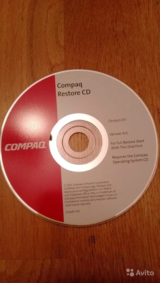 Восстановить cd