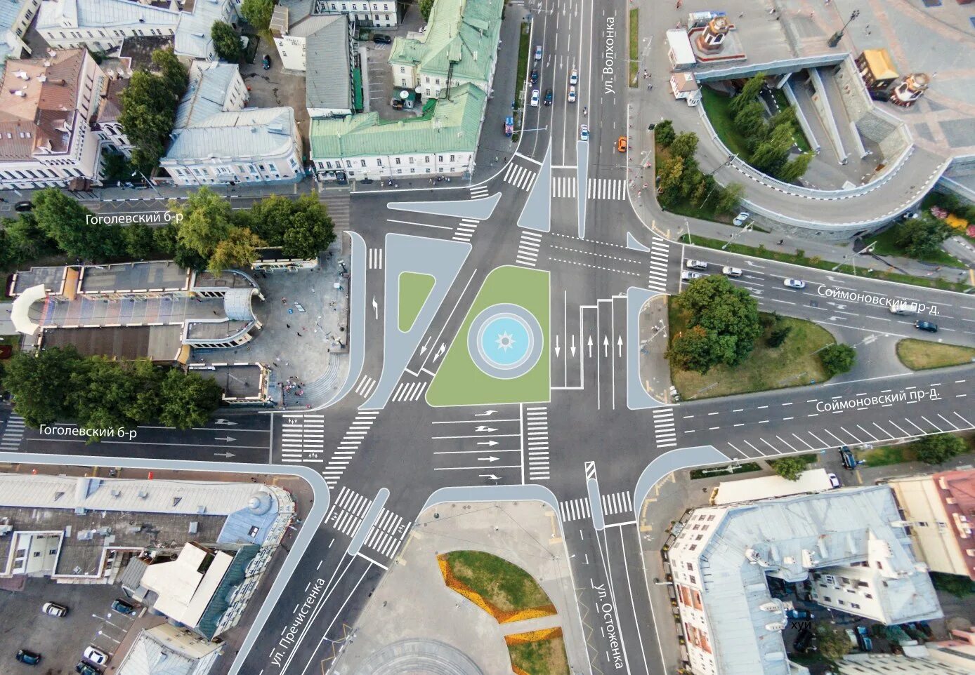 Транспортный центр город москва. Перекресток на Таганской площади. Разделение транспортных и пешеходных потоков. Перекресток вид сверху. Пешеходная площадь.