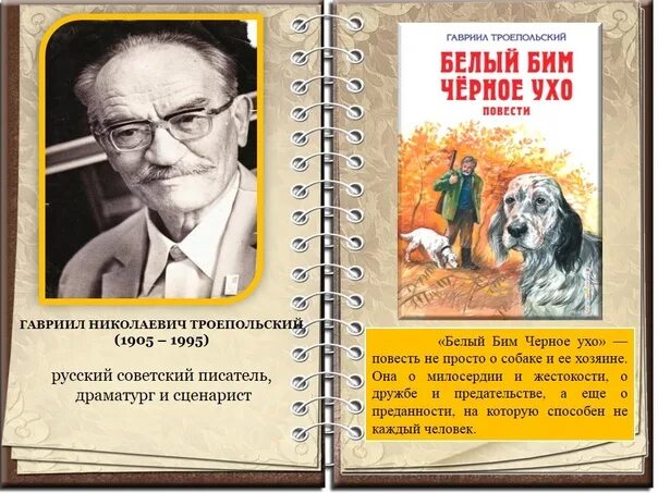 Повесть белый бим черное ухо краткое. Троепольский писатель. Троепольский портрет.