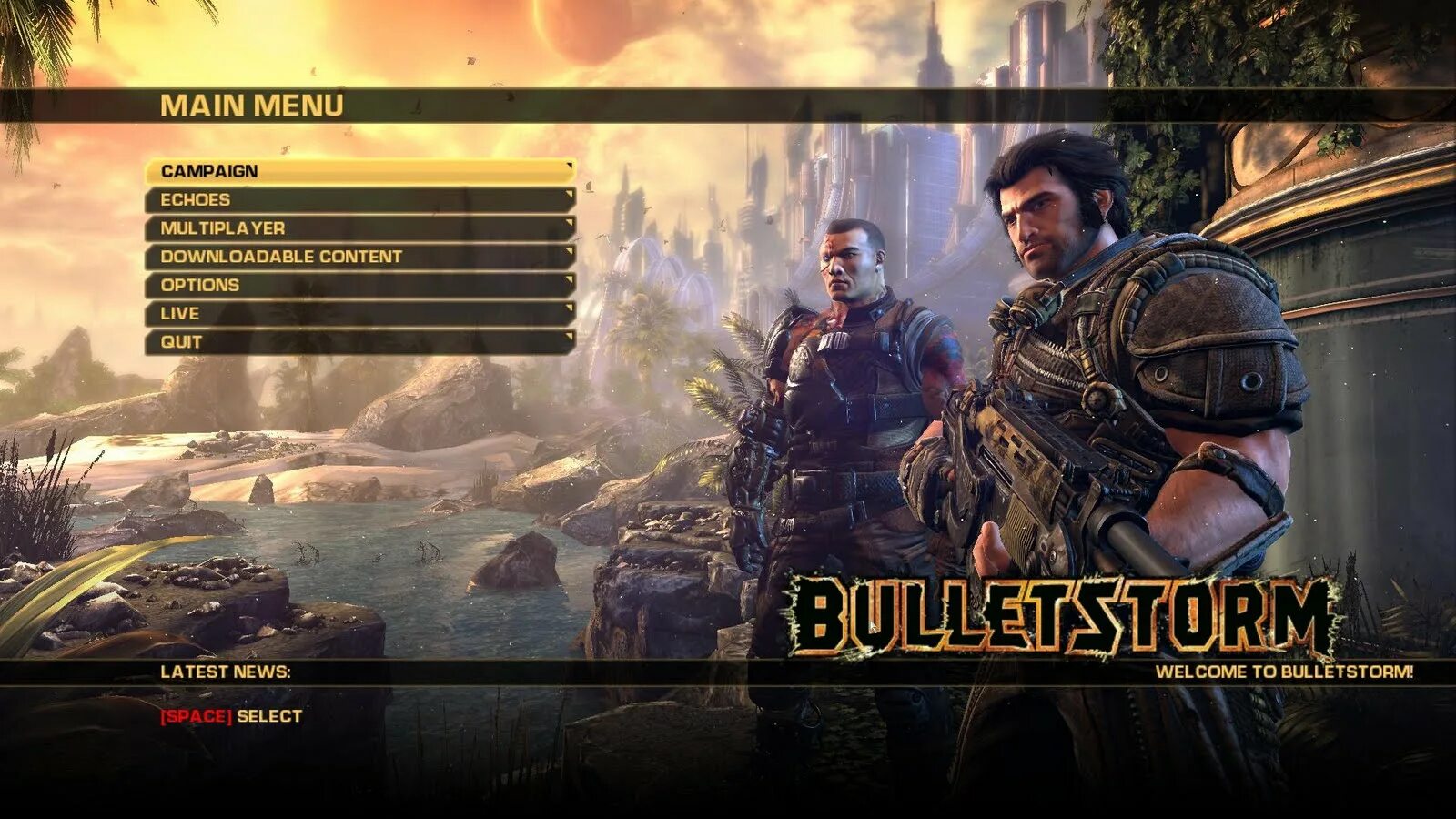 Main menu c