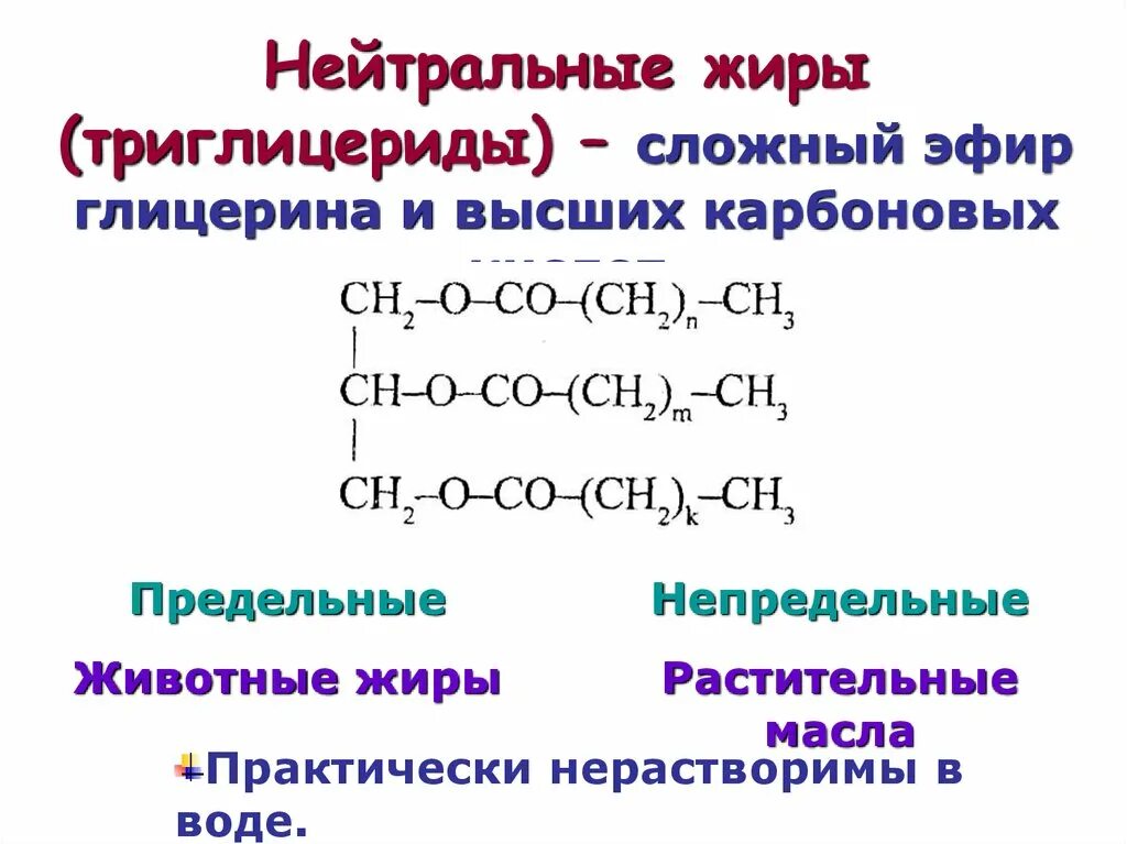 Сложным эфиром глицерина и высших. Нейтральные жиры строение. Структурная формула нейтрального жира. Сложные эфиры глицерина и высших карбоновых кислот. Схему строения нейтрального жира.