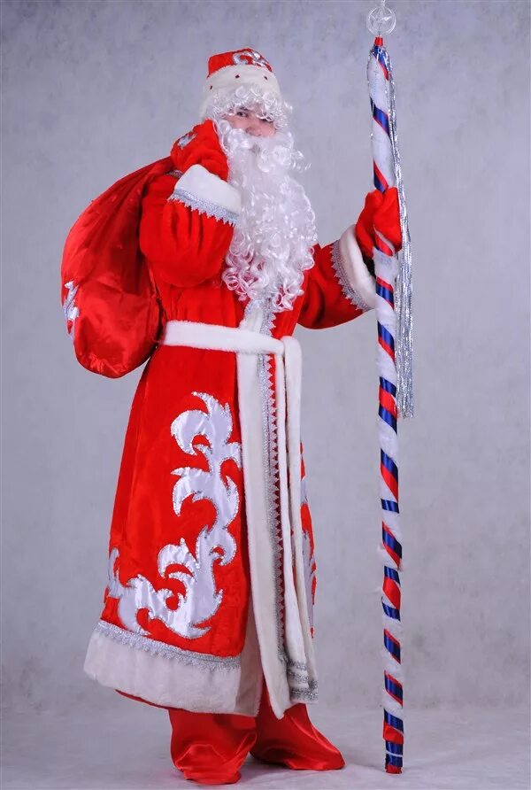 посох деда мороза. дед в костюме. санта клаус аниматор. кушак деда мороза. костюм деда мороза детский 13-15 лет.