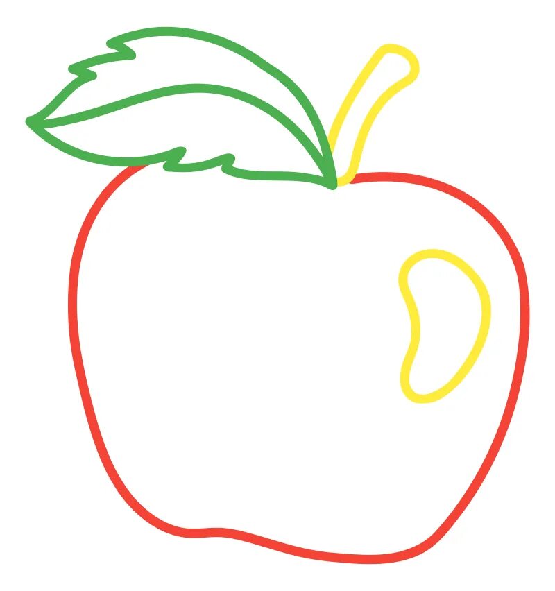 Цветные контуры. Яблоко картинка для детей раскраска. Яблоко рисунок для детей. Детские раскраски яблоко. Яблочко раскраска для детей.