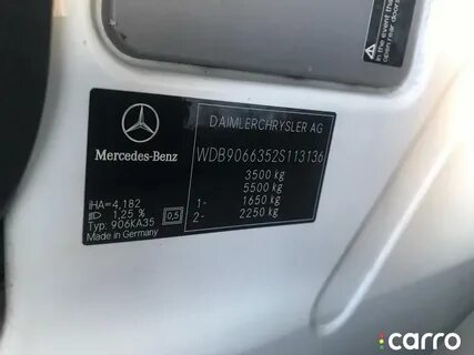 Вин код мерседес спринтер
