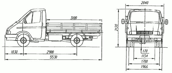 Газ 330210 технические характеристики. Габариты Газель 3302 бортовая. Габариты ГАЗ 3302 Газель бортовой. ГАЗ 3302 бортовой габариты кузова. Размеры кузова Газель 3302 бортовая.