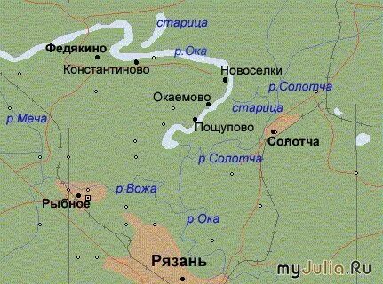 Константиново на карте