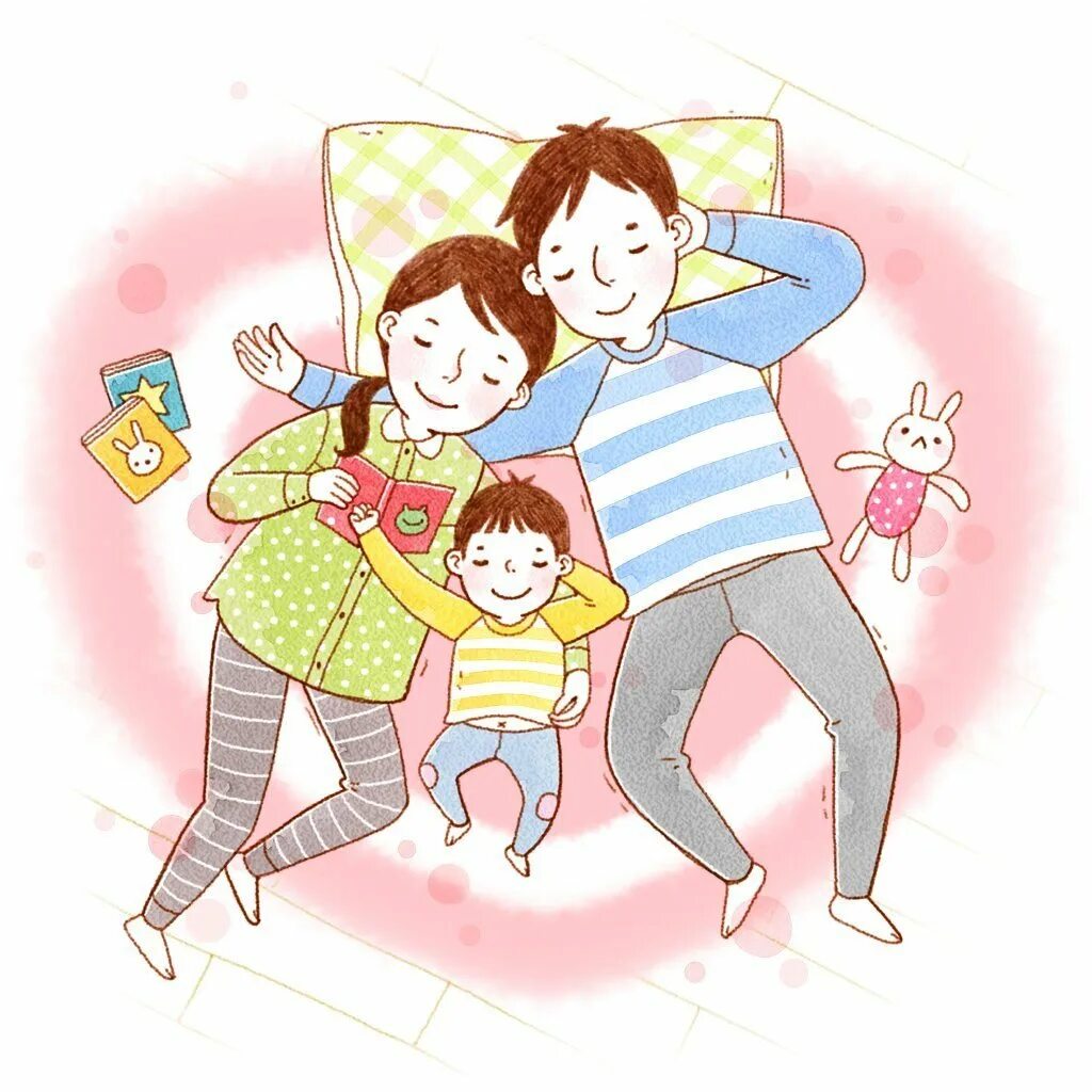 Папа и сын про маму. Семья рисунок. Счастливая семья иллюстрации. Семейные рисунки с детьми. Счастливая семья рисунок.