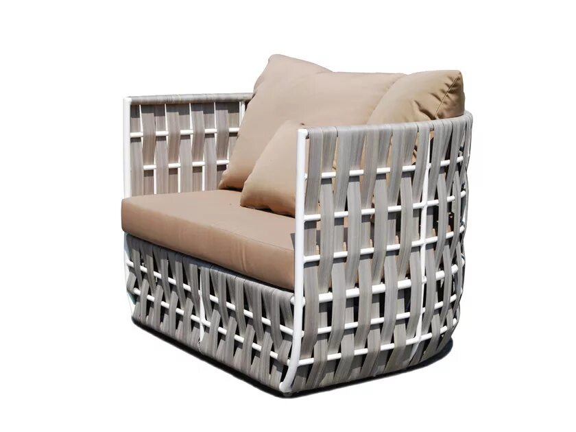 Skyline design. Стул из искусственного ротанга с подушкой. strips мебель skyline. диван villa, skyline design. кресло из ротанга с высокими подушками скайлайн.
