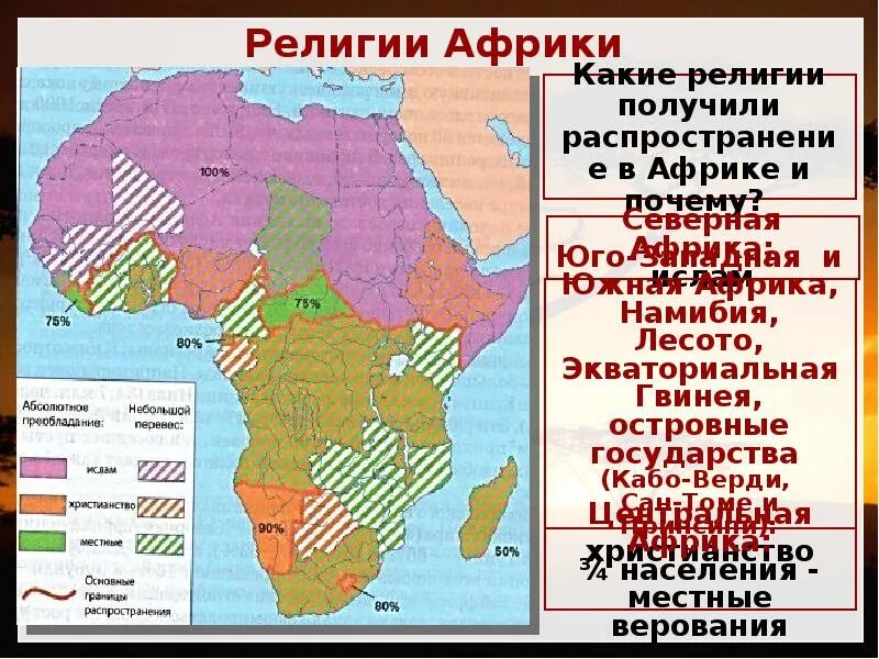 Государства республики африки какие. Религиозная карта Северной Африки. Карта религий Северной Африки. Религии карта стран Африки.