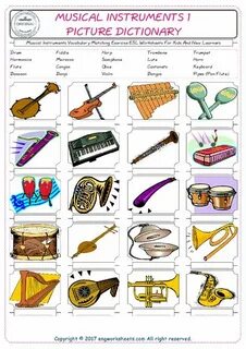Instruments worksheet