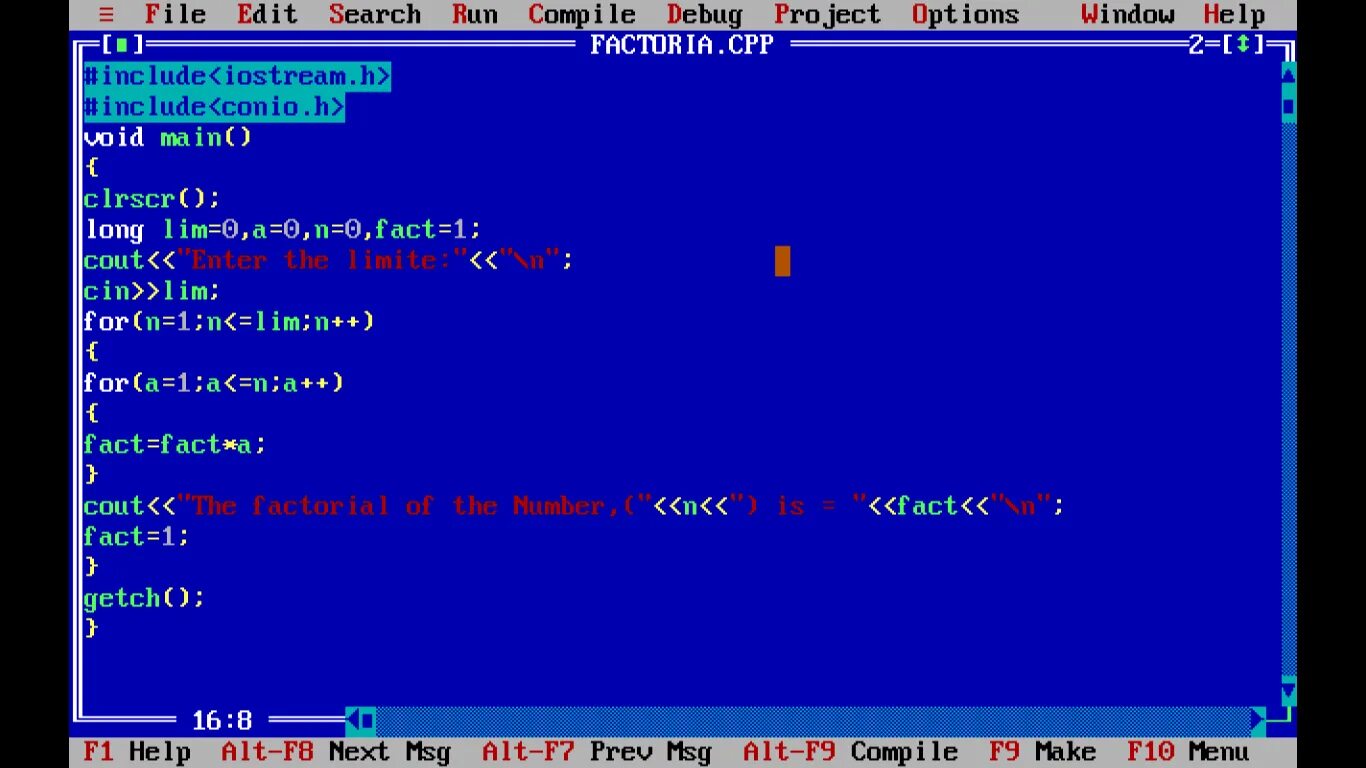 Clrscr в Паскале. Pascal факториал. Факториал в Паскале. Turbo c++ вывод текста. Требовалось написать программу вычисления факториала