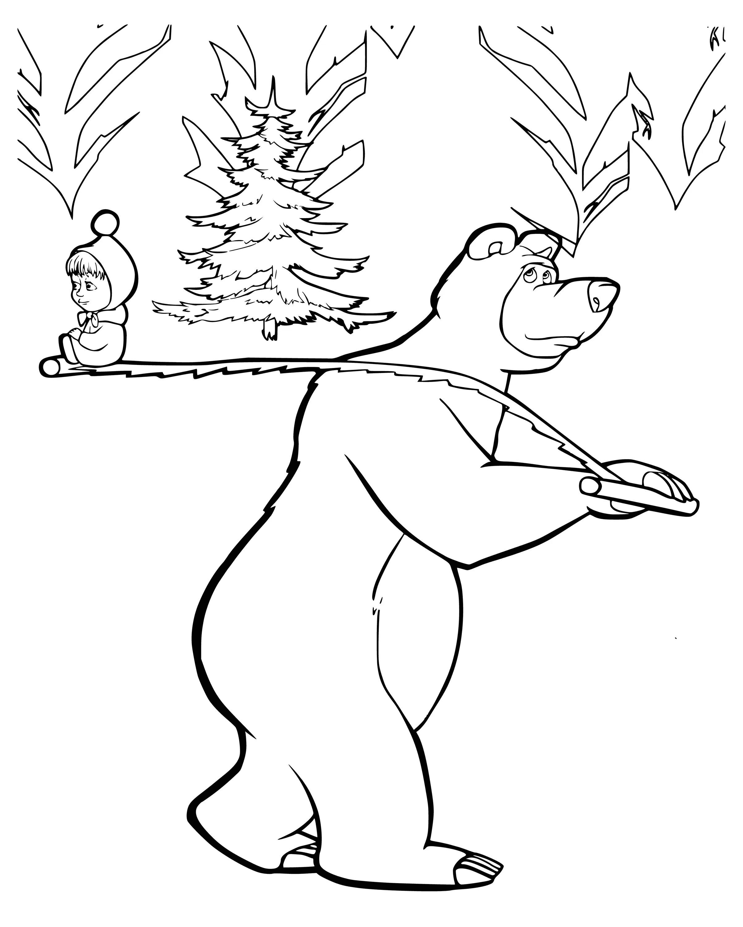 Разукрашку Маша и медведь. Маша и медведь рисунок раскраска. Раскраски для детей из мультфильмов Маша и медведь. Раскраски герои мультфильмов Маша и медведь. Раскраска маша и медведь 2