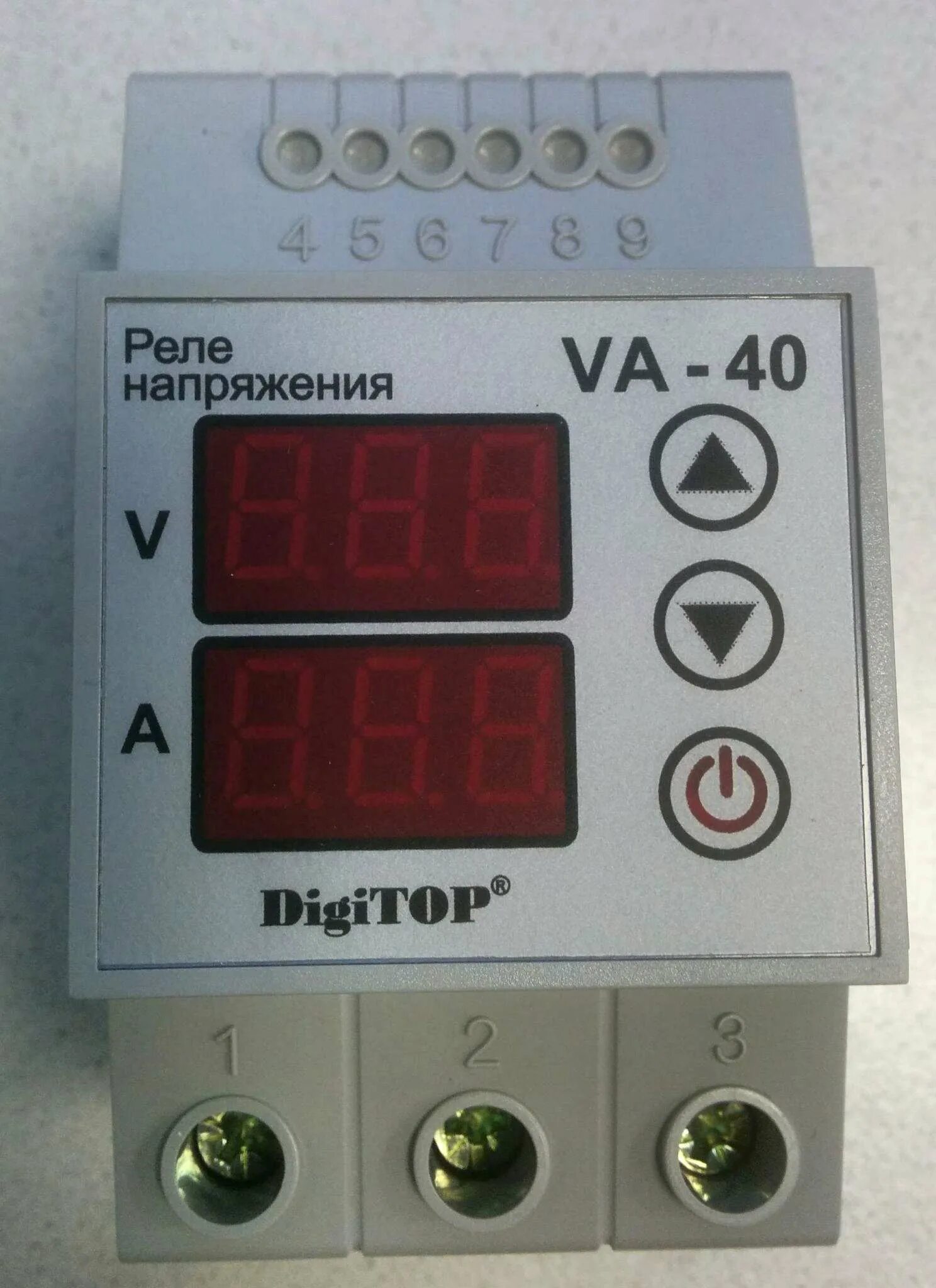 Реле напряжения digitop купить. Реле напряжения va-40a DIGITOP. Реле напряжения дигитоп 40а. Реле контроля напряжения DIGITOP VP-40a. Реле напряжения DIGITOP va-63.