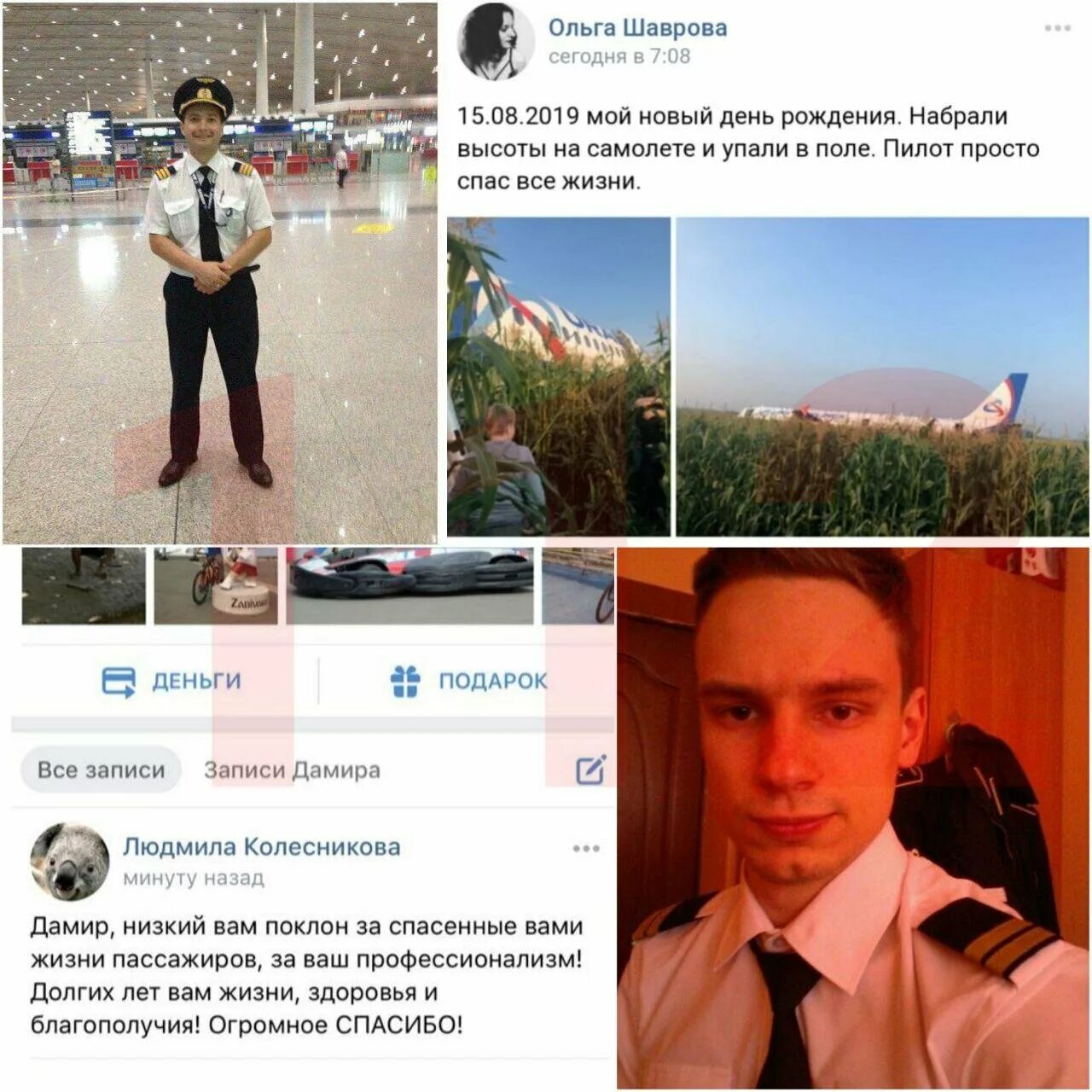 Пилот который посадил самолет на кукурузное поле. Пилот который посадил самолет на кукурузное поле