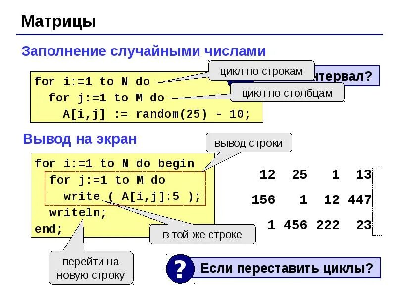 Элементы массива в строку