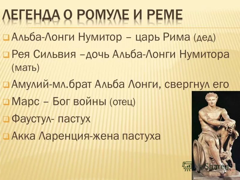 Нумитор в древнем риме