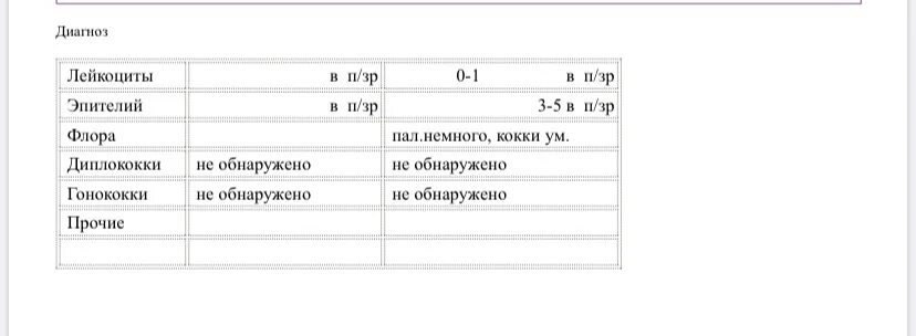 Лейкоциты 1 в п зр