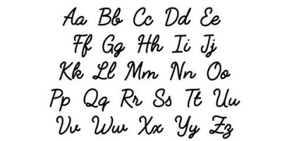 английский алфавит прописные буквы