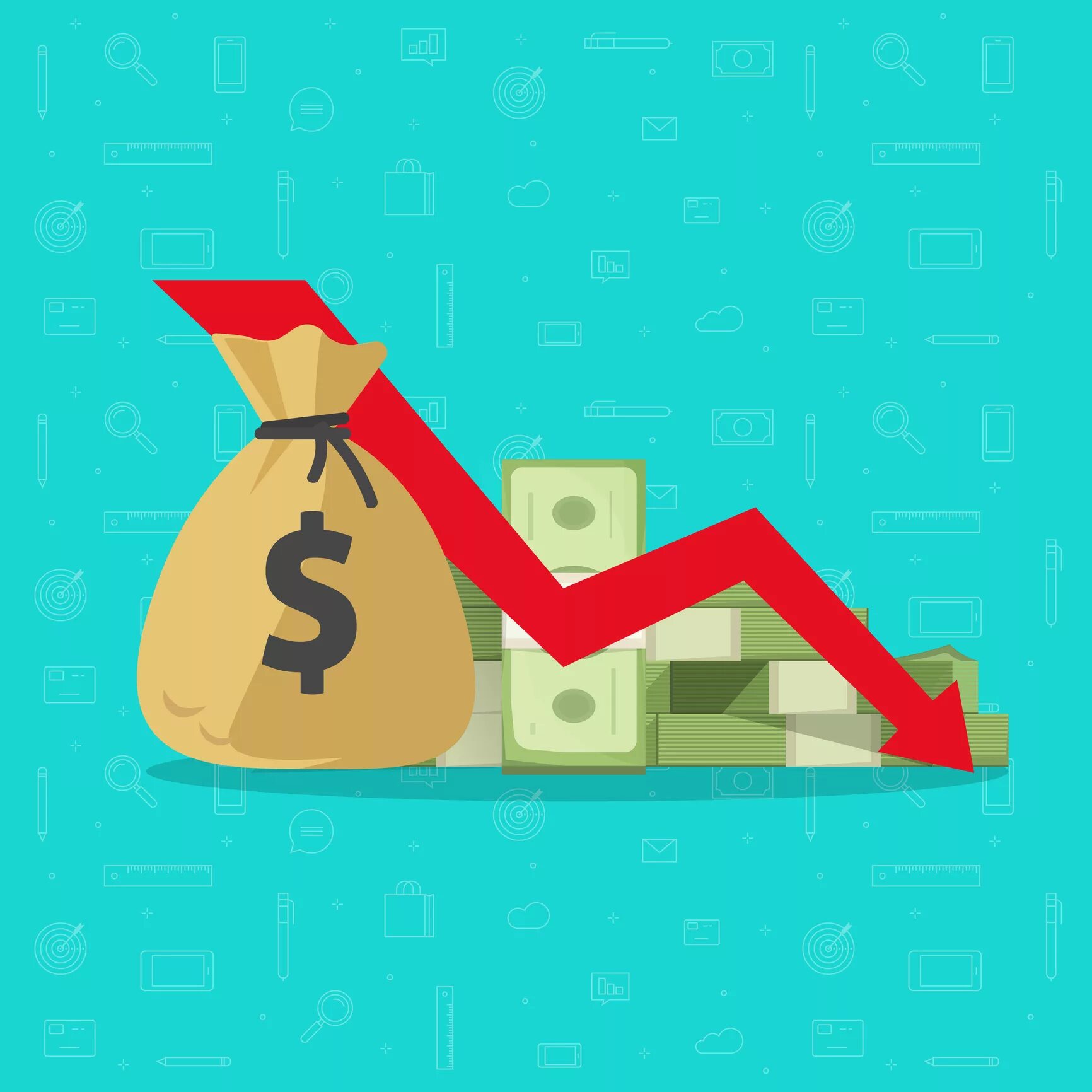 Трата денег. Иллюстрация отсутствия денег. Loss money. Loss money. Трата денег.