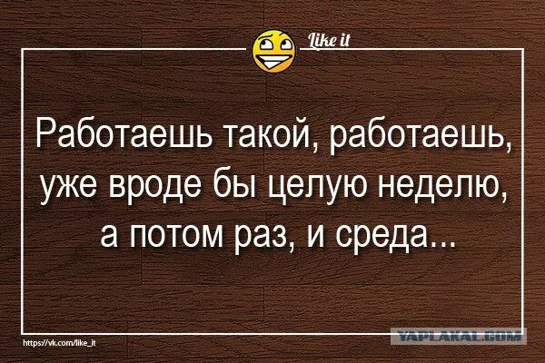 Что значит то вроде бы очевидно. Среда пришла неделя прошла картинки. Среда приколы. Среда цитаты. Сарказм про среду.