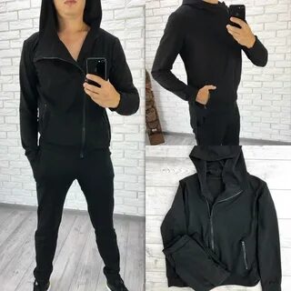 Спортивный костюм на молнии с капюшоном