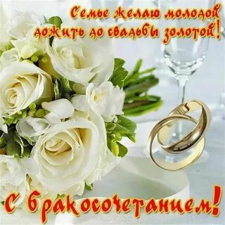Поздравить молодых законным браком