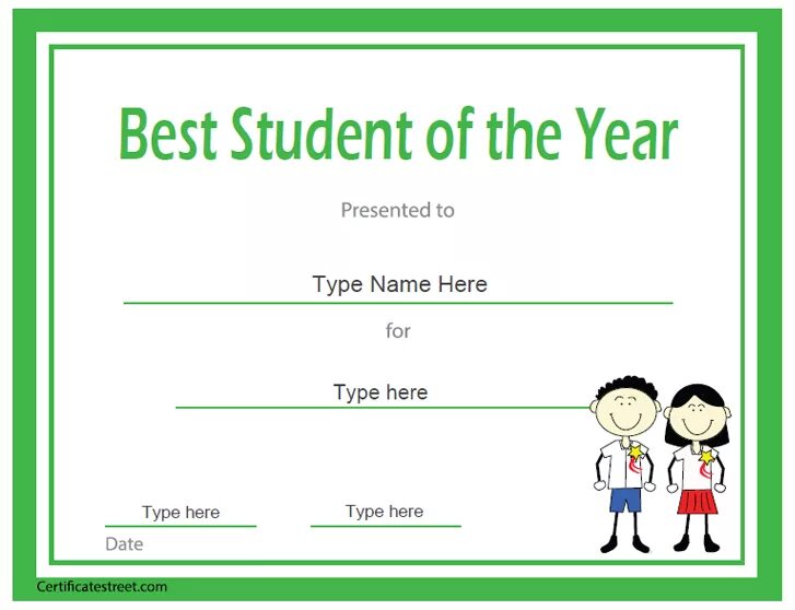 Best student ever. Certificate for students. Certificate for pupils. Certificate in English for Kids. Certificate in English for pupils.