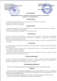 Положение о соревнованиях по спортивной гимнастике