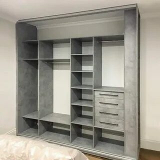 Шкаф купе встроенный полки