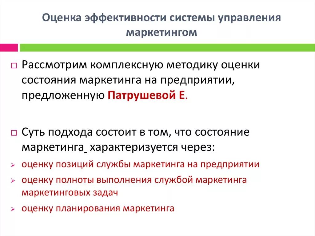 Метод маркетинговых оценок