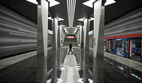 Метро авиамоторная фото В кассовом зале вестибюля станции БКЛ метро "Авиамоторная" уложили гранит Комп