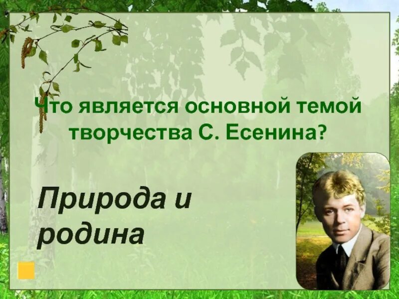 Творчество Есенина. Есенин о природе. Природа в творчестве Есенина. Тема природы в творчестве Есенина. Литературное направление творчества есенина