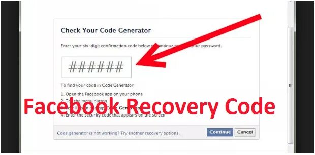 Account recovery code