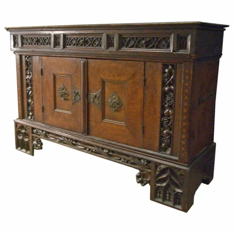 Готика 13 век мебель. Sideboard Cabinet. Early 16