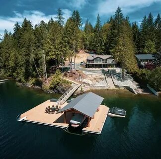 Building A House, Lake Dock, Boat Dock, Lake Cabins, Cabins And Cottages, C...