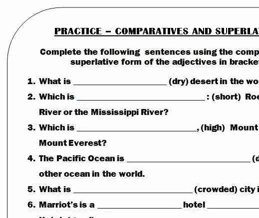 Comparatives superlatives questions. Comparatives and superlatives worksheets. adverbs comparative superlative exercises. comparison of adjectives and adverbs. comparatives and superlatives questions.