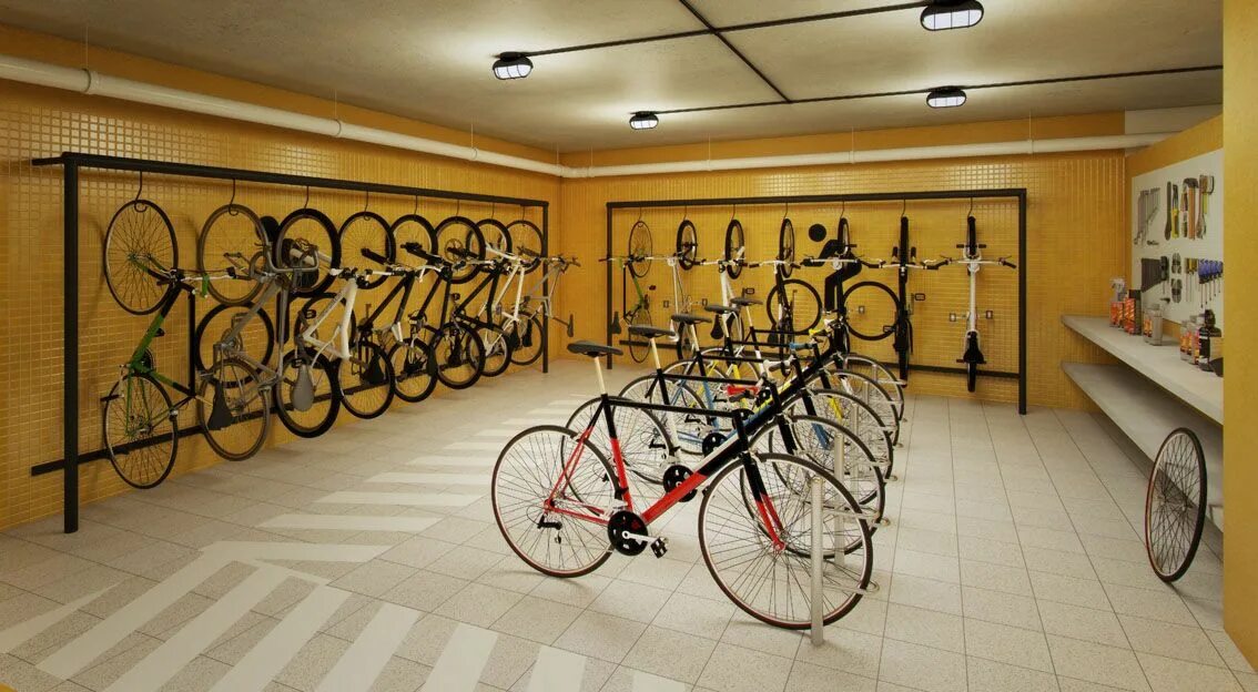 Велосипедная комната. Велосипед в помещении. Помещение для хранения велосипедов. Павильон для хранения велосипедов. Bike room