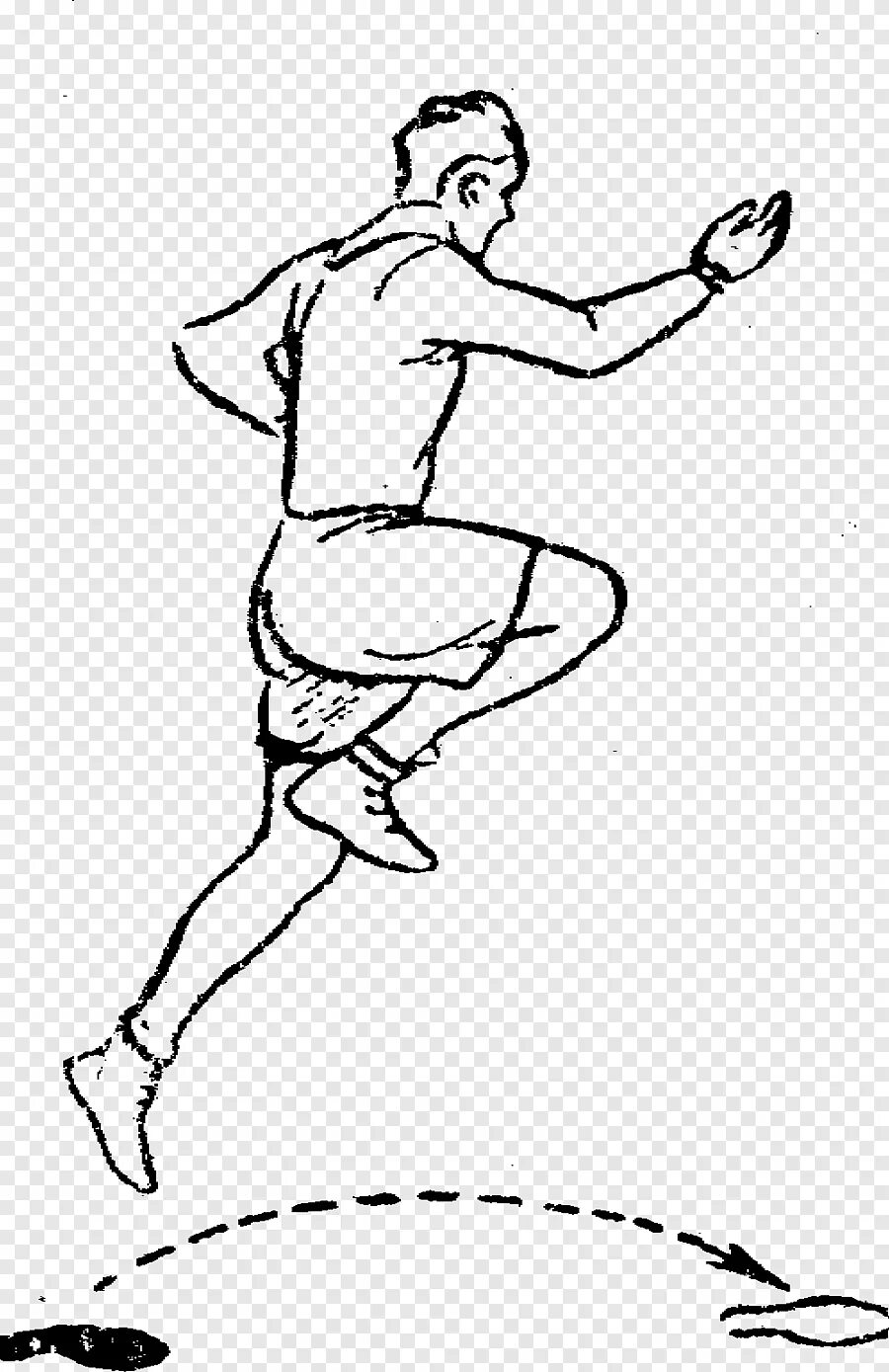 Рисунок в длину. Прыжки на одной ноге. Скачки на одной ноге. Человек прыгает на одной ноге. Прыжок рисунок.