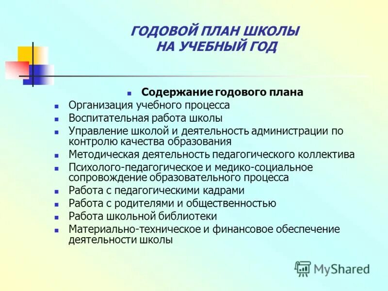 Имп на учебный год. Годовой план школы. План работы школы. План работы руководителя школы. План учебной работы школы.