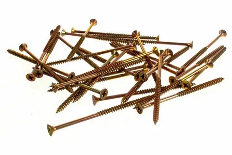 Саморез желтый 100